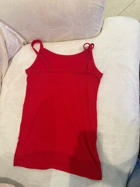 No Boundaries Red Ribbed Camisole Tank M